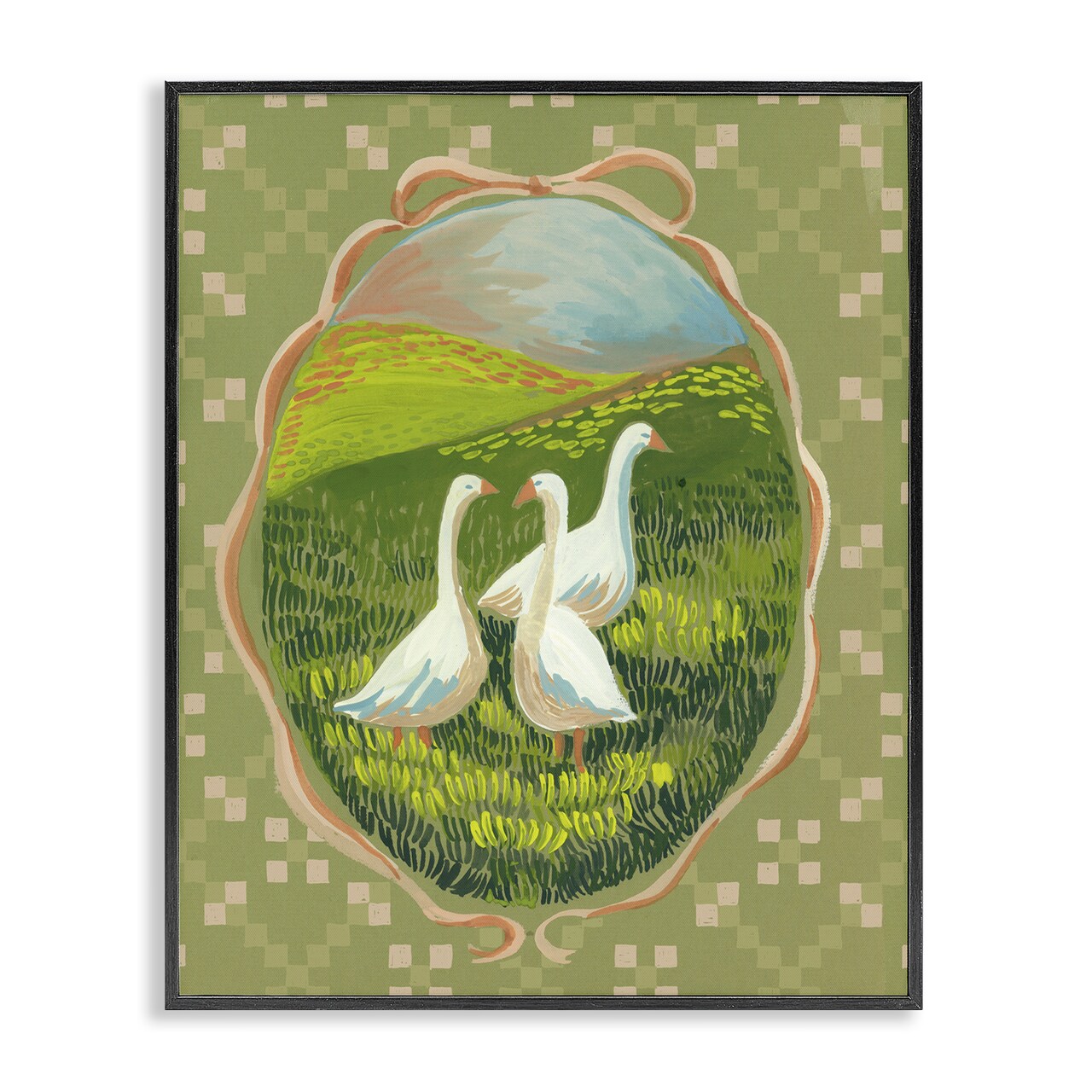 Stupell Industries Cottage Core Geese Framed Giclee, design by Evelyn Coleman